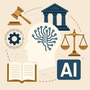 representación simbólica de la gobernanza de IA