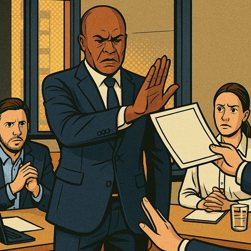 Un sponsor denegando la entrega de un proyecto