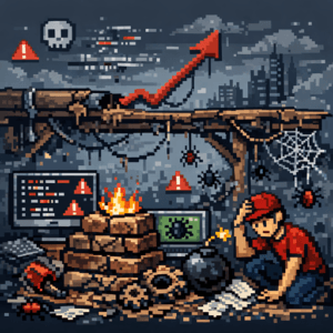 Representación visual de lo que es la deuda técnica